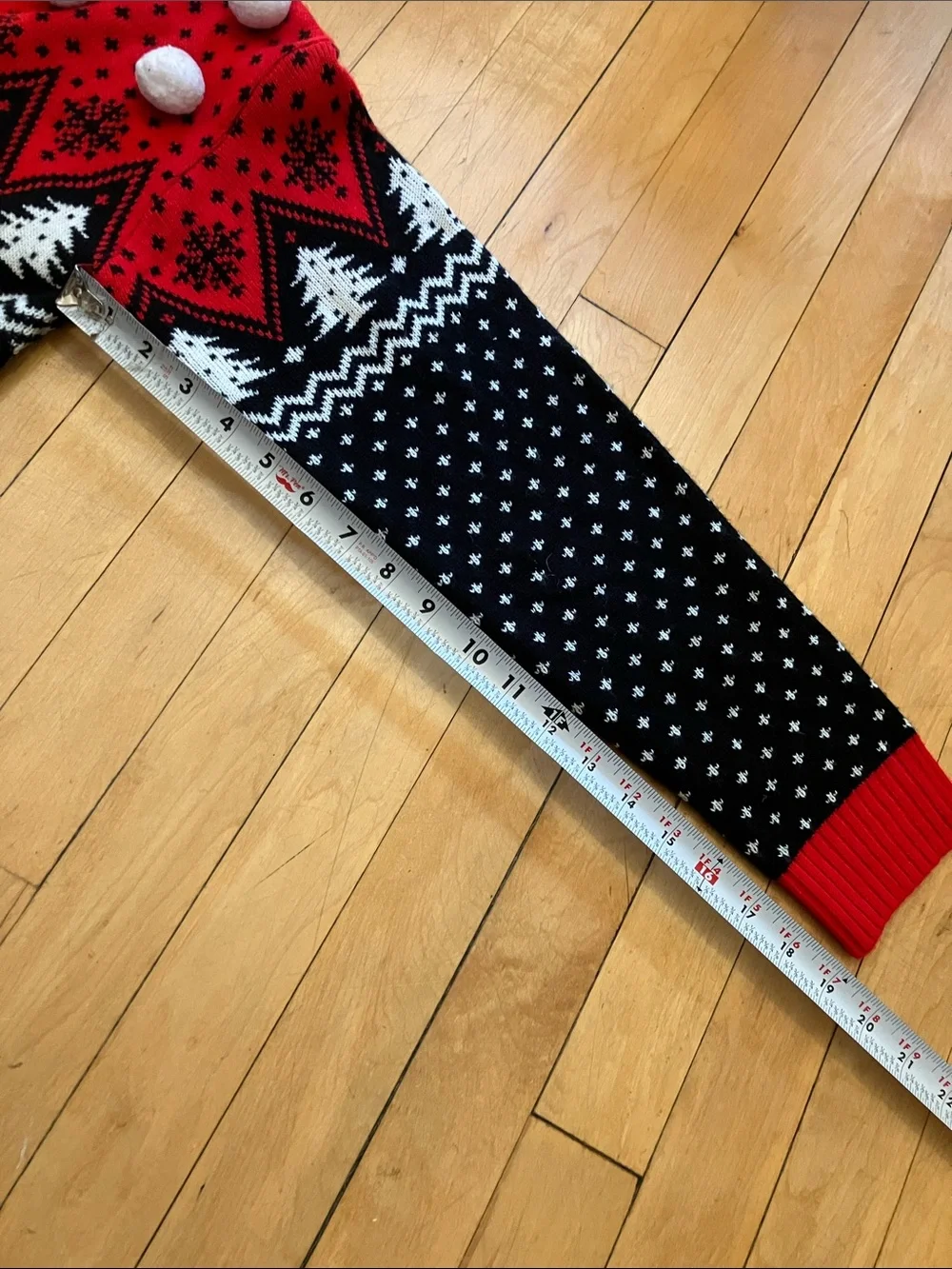 Coca-Cola Holiday Christmas Winter Polar Bear Red and Black Polka Dot Cardigan